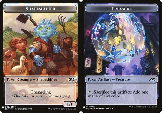Shapeshifter (002) // Treasure (017) Double-Sided Token (PLST)