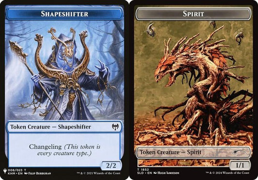 Shapeshifter (008) // Spirit (1852) Double-Sided Token (PLST)