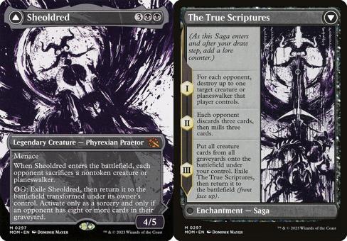 Sheoldred // The True Scriptures (0297) (Borderless) (Showcase)