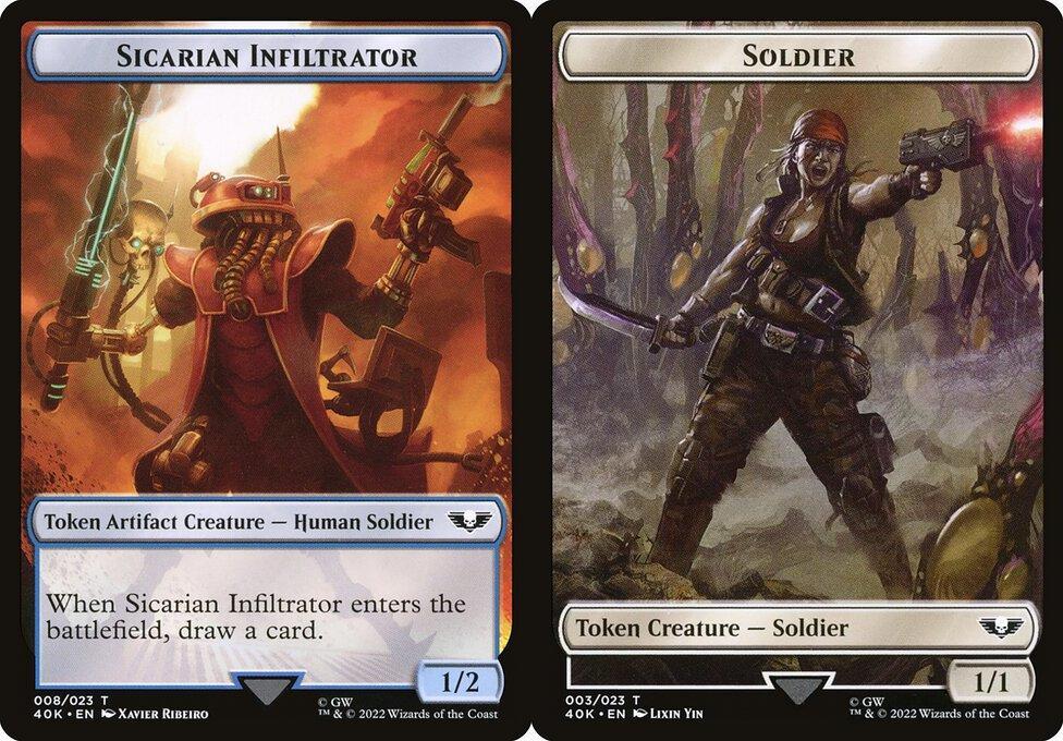 Sicarian Infiltrator (008) // Soldier (003) Double-Sided Token