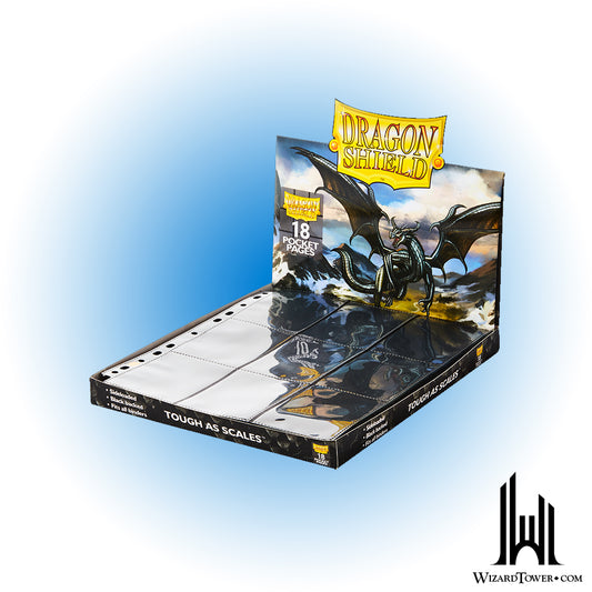 Card Holder Sheet - Side Loader 18-Pocket Black Box of 50