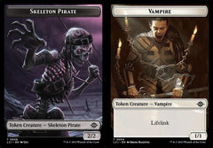 Skeleton Pirate (0008) // Vampire (0004) Double-Sided Token - Foil