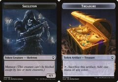 Skeleton (008) // Treasure (017) Double-Sided Token - Foil