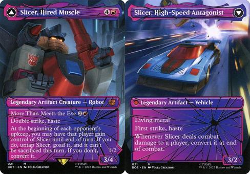 Slicer, Hired Muscle // Slicer, High-Speed Antagonist (021) (Borderless)