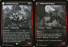 Smoldering Egg // Ashmouth Dragon - Foil