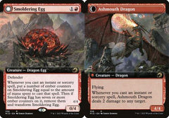 Smoldering Egg // Ashmouth Dragon (358) (Extended Art) - Foil