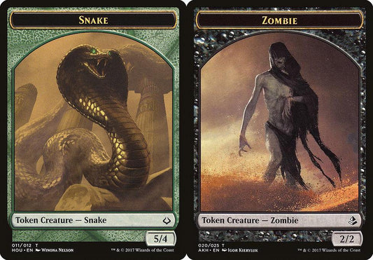 Snake (011) // Zombie (020) Double-Sided Token