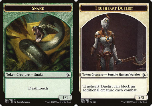 Snake (023) // Trueheart Duelist (013) Double-Sided Token