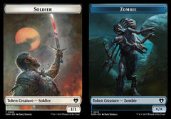Soldier (0009) // Zombie (0013) Double-Sided Token - Foil