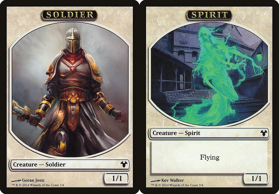 Soldier (001) // Spirit (002) Double-Sided Token