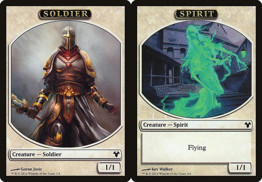 Soldier (001) // Spirit (002) Double-Sided Token
