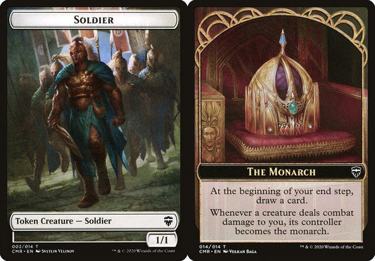Soldier (002) // The Monarch (014) Double-Sided Token - Foil