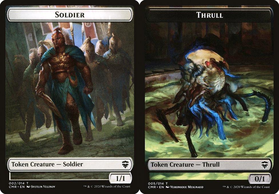 Soldier (002) // Thrull (005) Double-Sided Token - Foil