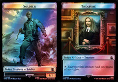 Soldier (0040) // Treasure (0060) Double-Sided Token - Surge Foil