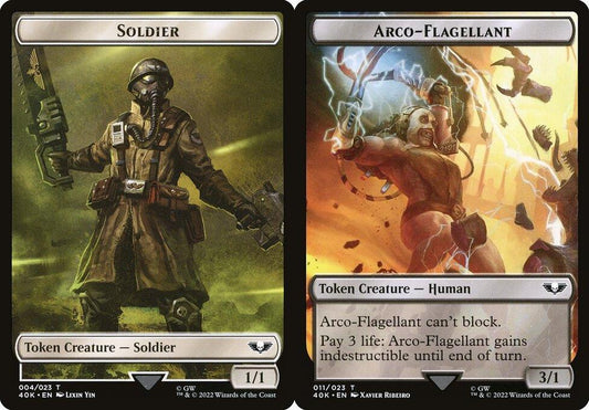 Soldier (004) // Arco-Flagellant (011) Double-Sided Token - Surge Foil