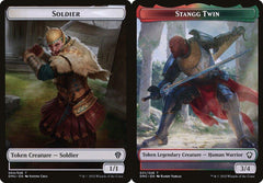 Soldier (004) // Stangg Twin (021) Double-Sided Token - Foil