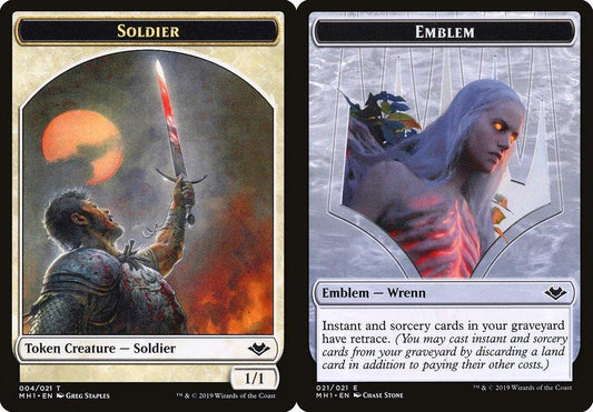 Soldier (004) // Wrenn and Six Emblem (021) Double-Sided Token