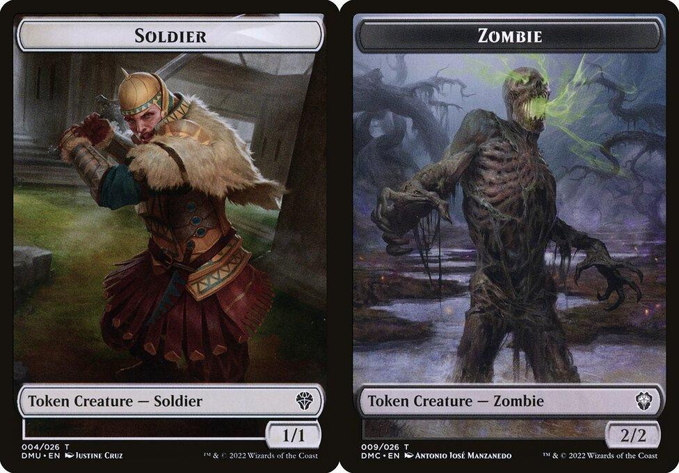 Soldier (004) // Zombie (009) Double-Sided Token - Foil