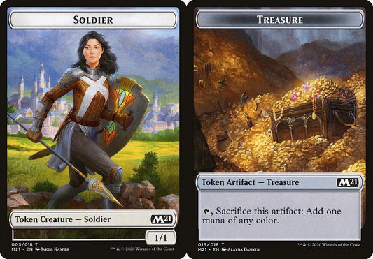 Soldier (005) // Treasure (015) Double-Sided Token - Foil