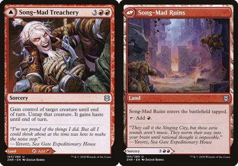 Song-Mad Treachery // Song-Mad Ruins - Foil