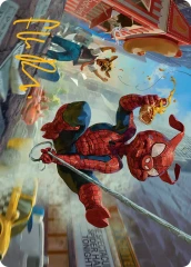 Spider-Ham, Peter Porker (19/54) Art Card (ASMP) - Gold-Stamped Signature