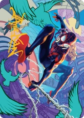Spider-Man, Brooklyn Visionary (20/54) Art Card (ASMP) - Gold-Stamped Signature