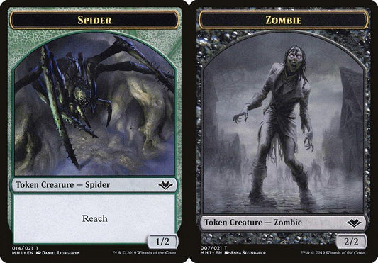 Spider (014) // Zombie (007) Double-Sided Token
