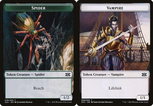 Spider (018) // Vampire (009) Double-Sided Token - Foil