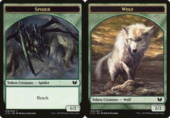 Spider (018) // Wolf (019) Double-Sided Token
