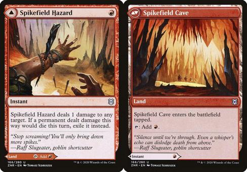 Spikefield Hazard // Spikefield Cave - Foil