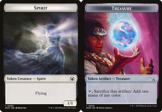Spirit (0009) // Treasure (0020) Double-Sided Token
