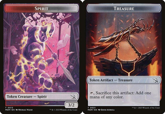 Spirit (0013) // Treasure (0021) Double-Sided Token - Foil