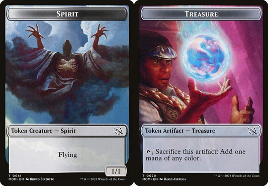 Spirit (0014) // Treasure (0020) Double-Sided Token - Foil