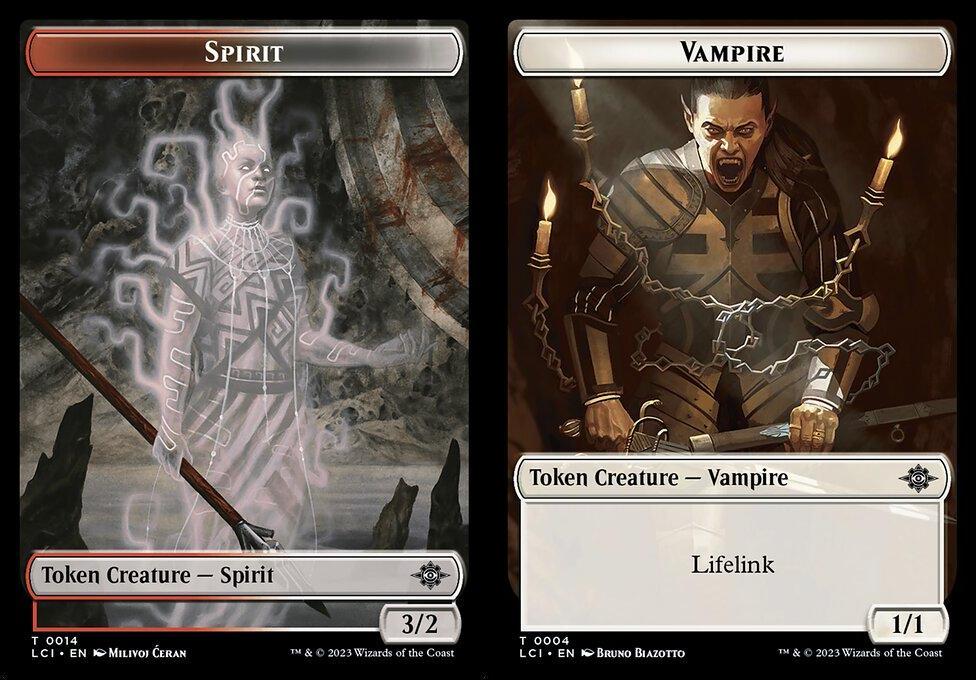 Spirit (0014) // Vampire (0004) Double-Sided Token - Foil