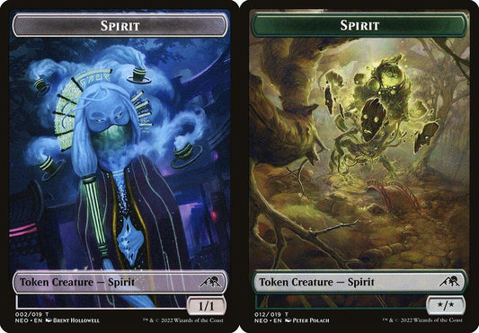 Spirit (002) // Spirit (012) Double-Sided Token - Foil