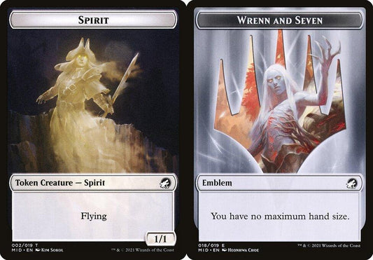 Spirit (002) // Wrenn and Seven Emblem (018) Double-Sided Token - Foil