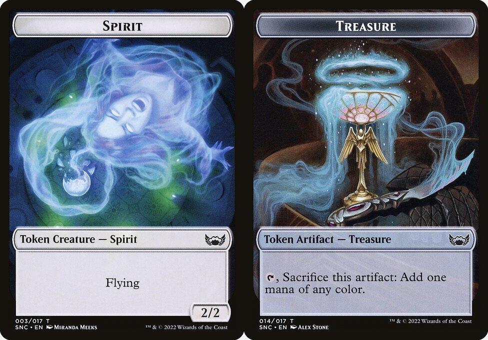 Spirit (003) // Treasure (014) Double-Sided Token - Foil