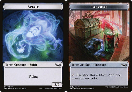 Spirit (003) // Treasure (015) Double-Sided Token - Foil