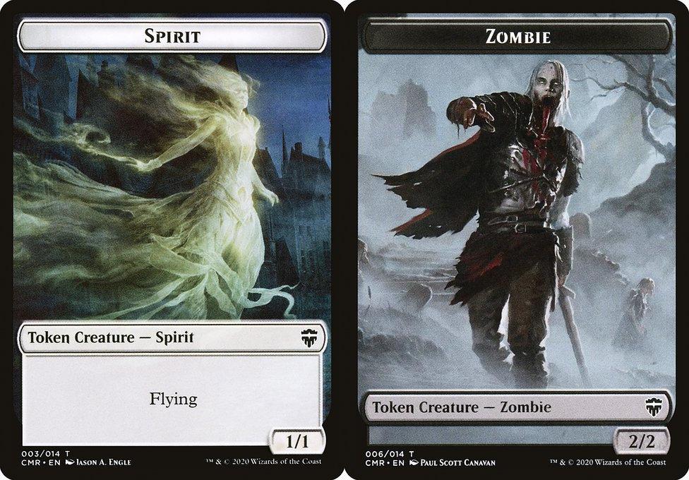 Spirit (003) // Zombie (006) Double-Sided Token - Foil