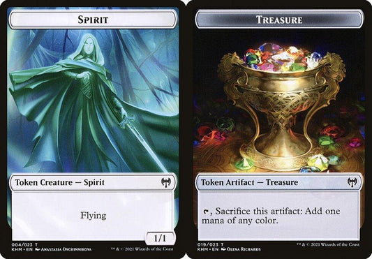 Spirit (004) // Treasure (019) Double-Sided Token - Foil