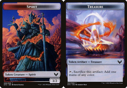 Spirit (006) // Treasure (007) Double-Sided Token - Foil