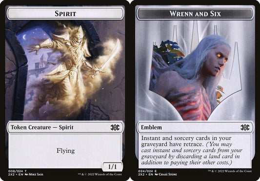 Spirit (008) // Wren and Six Emblem (024) Double-Sided Token