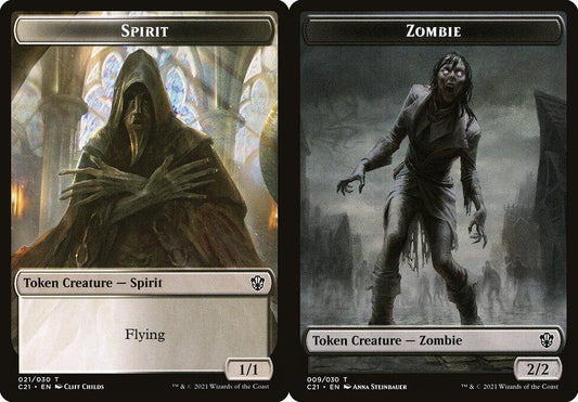 Spirit (021) // Zombie (009) Double-Sided Token