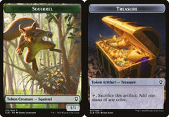 Squirrel (015) // Treasure (017) Double-Sided Token - Foil