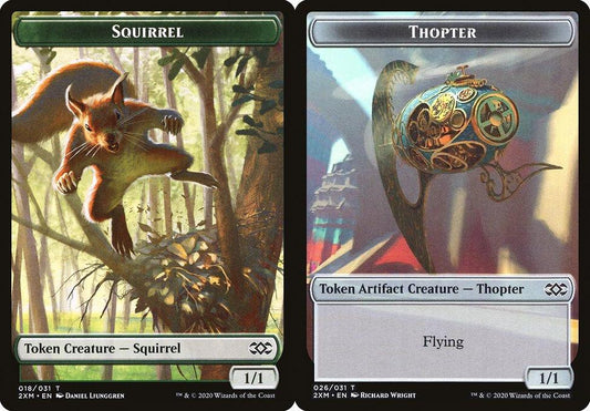 Squirrel (018) // Thopter (026) Double-Sided Token - Foil