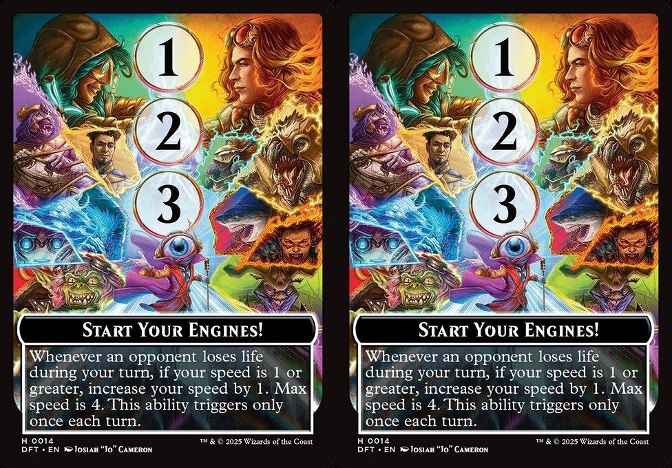Start Your Engines! (0014) // Max Speed (0014) Double-Sided Token