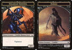 Steadfast Sentinel (008) // Zombie (020) Double-Sided Token
