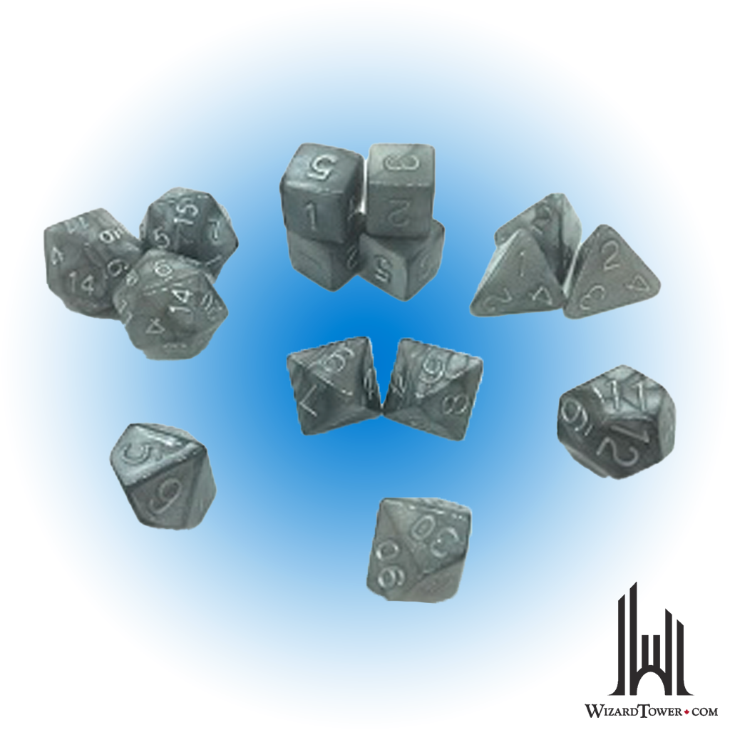 Dice Set - Steel Dragon Shimmer 15ct