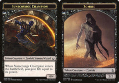Sunscourge Champion (009) // Zombie (020) Double-Sided Token