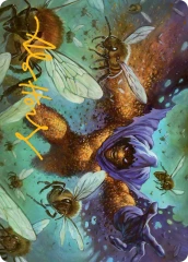 Swarm, Being of Bees (11/54) Art Card (ASMP) - Gold-Stamped Signature